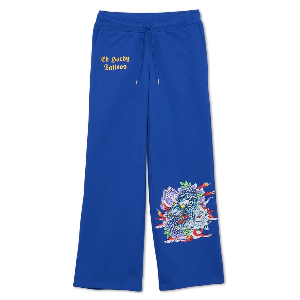 tiger lotus flare sweatpants from edhardyoriginals.com